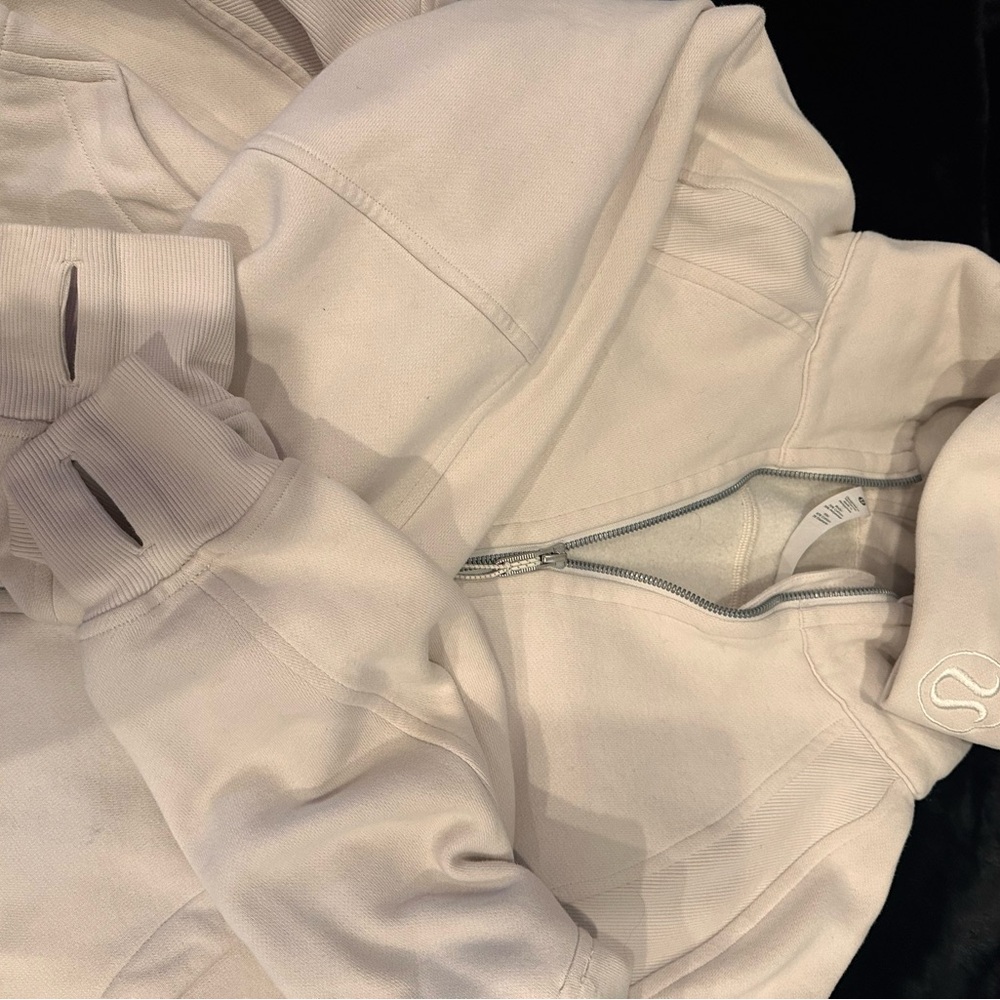 Lululemon Athletica Cream Zip-Up Hoodie - Picture 3 of 5